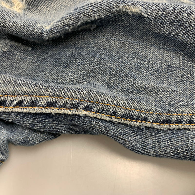 【中古品】【メンズ】 DOLCE&GABBANA ドルチェアンドガッバーナ G3S6CD G8309 CRASH DENIM PANTS クラッシュデニムパンツ ズボン ボトムス 152-250809-ma-14-izu サイズ：50 カラー：インディゴ 万代Net店