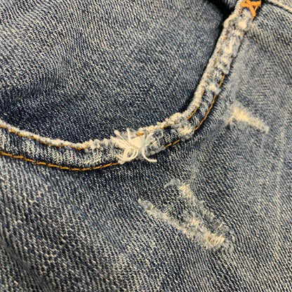 【中古品】【メンズ】 DOLCE&GABBANA ドルチェアンドガッバーナ G3S6CD G8309 CRASH DENIM PANTS クラッシュデニムパンツ ズボン ボトムス 152-250809-ma-14-izu サイズ：50 カラー：インディゴ 万代Net店