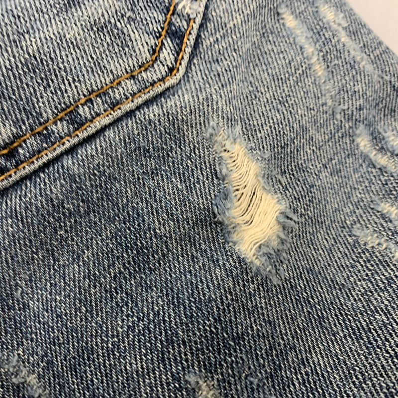 【中古品】【メンズ】 DOLCE&GABBANA ドルチェアンドガッバーナ G3S6CD G8309 CRASH DENIM PANTS クラッシュデニムパンツ ズボン ボトムス 152-250809-ma-14-izu サイズ：50 カラー：インディゴ 万代Net店