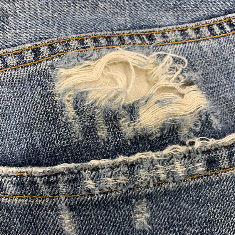 【中古品】【メンズ】 DOLCE&GABBANA ドルチェアンドガッバーナ G3S6CD G8309 CRASH DENIM PANTS クラッシュデニムパンツ ズボン ボトムス 152-250809-ma-14-izu サイズ：50 カラー：インディゴ 万代Net店