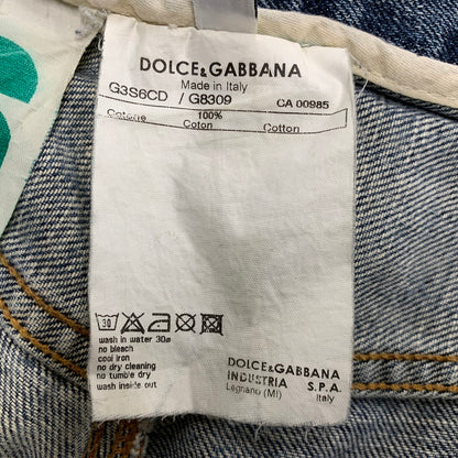 【中古品】【メンズ】 DOLCE&GABBANA ドルチェアンドガッバーナ G3S6CD G8309 CRASH DENIM PANTS クラッシュデニムパンツ ズボン ボトムス 152-250809-ma-14-izu サイズ：50 カラー：インディゴ 万代Net店
