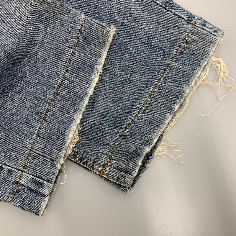 【中古品】【メンズ】 DOLCE&GABBANA ドルチェアンドガッバーナ G3S6CD G8309 CRASH DENIM PANTS クラッシュデニムパンツ ズボン ボトムス 152-250809-ma-14-izu サイズ：50 カラー：インディゴ 万代Net店