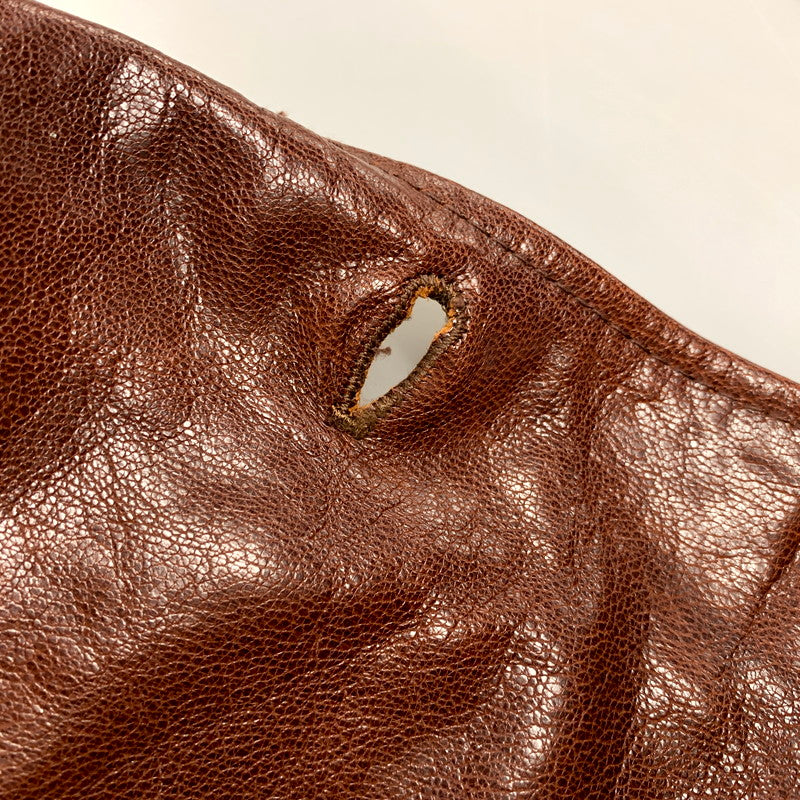 【中古品】WESTRIDE ウエストライド GOAT LEATHER TAILORED JACKET ゴート レザー テーラード ジャケット アウター 145-250805-rk-03-izu サイズ：40 カラー：ブラウン 万代Net店