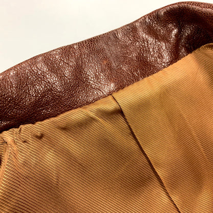 【中古品】WESTRIDE ウエストライド GOAT LEATHER TAILORED JACKET ゴート レザー テーラード ジャケット アウター 145-250805-rk-03-izu サイズ：40 カラー：ブラウン 万代Net店