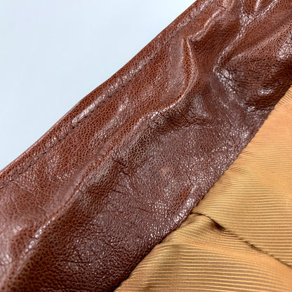 【中古品】WESTRIDE ウエストライド GOAT LEATHER TAILORED JACKET ゴート レザー テーラード ジャケット アウター 145-250805-rk-03-izu サイズ：40 カラー：ブラウン 万代Net店