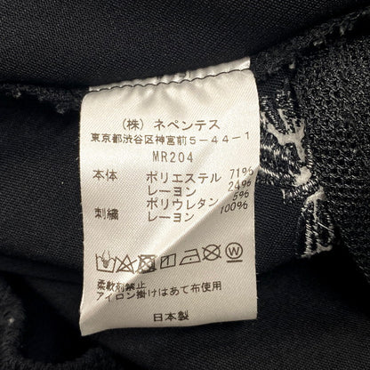 【中古品】【メンズ】 Needles ニードルス CAVALRY TWILL PANTS MR204 キャバリー ツイル パンツ ロゴ 刺繍 ズボン ボトムス 151-250805-ay-09-izu サイズ：M カラー：ブラック 万代Net店