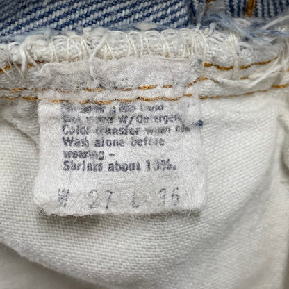 【現状渡し品】【メンズ】 Levi's リーバイス 刻印524 赤耳 ブランクタブ 80S 501 DENIM PANTS デニムパンツ ズボン ボトムス 157-250809-ma-16-izu サイズ：27×36 カラー：インディゴ 万代Net店