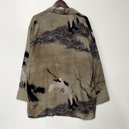 【中古美品】【メンズ】 BLACK SIGN ブラックサイン 25SS JYAKUCHU ITO THREE QUARTER SLEEVE NIGHT HAWAIIANER SLEEVE NIGHT HAWAIIAN SHIRT BSSL-25111 スリー クォーター スリーブ ナイト ハワイアン シャツ 145-250805-ay-12-izu サイズ：42 カラー：マルチ 万代Net店