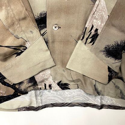 【中古美品】【メンズ】 BLACK SIGN ブラックサイン 25SS JYAKUCHU ITO THREE QUARTER SLEEVE NIGHT HAWAIIANER SLEEVE NIGHT HAWAIIAN SHIRT BSSL-25111 スリー クォーター スリーブ ナイト ハワイアン シャツ 145-250805-ay-12-izu サイズ：42 カラー：マルチ 万代Net店