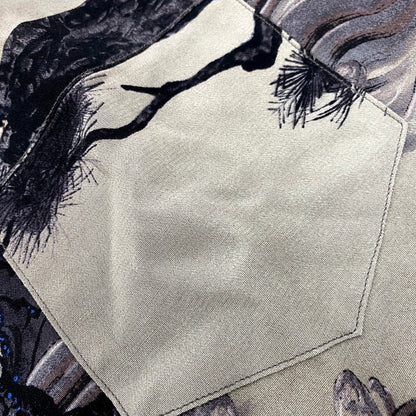 【中古美品】【メンズ】 BLACK SIGN ブラックサイン 25SS JYAKUCHU ITO THREE QUARTER SLEEVE NIGHT HAWAIIANER SLEEVE NIGHT HAWAIIAN SHIRT BSSL-25111 スリー クォーター スリーブ ナイト ハワイアン シャツ 145-250805-ay-12-izu サイズ：42 カラー：マルチ 万代Net店