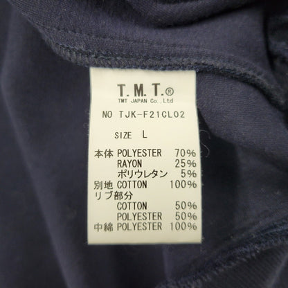 【中古品】【メンズ】 TMT ティーエムティー ZIP UP BLOUSON TJK-F21CL02 ジップアップ ブルゾン ジャケット アウター 140-250811-as-19-izu サイズ：L カラー：ネイビー 万代Net店