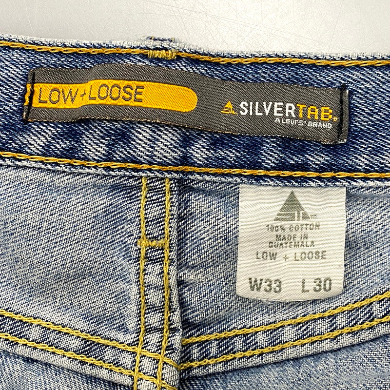 【現状渡し品】【メンズ】 Levi's リーバイス SILVER TAB LOW+LOOSE DENIM PANTS 445620836 シルバー タブ デニム パンツ 刻印324 ジーンズ ズボン ボトムス 157-250805-ay-08-izu サイズ：33×30 カラー：ライトインディゴ 万代Net店