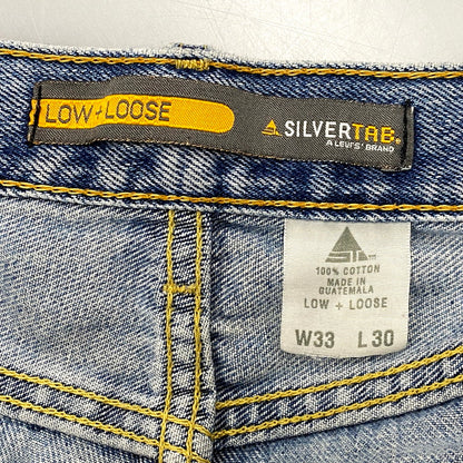 【現状渡し品】【メンズ】 Levi's リーバイス SILVER TAB LOW+LOOSE DENIM PANTS 445620836 シルバー タブ デニム パンツ 刻印324 ジーンズ ズボン ボトムス 157-250805-ay-08-izu サイズ：33×30 カラー：ライトインディゴ 万代Net店