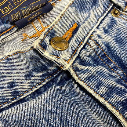 【中古品】【メンズ】 KARL KANI-JEANS カールカナイ ジーンズ WIDE DENIM PANTS ワイド デニム パンツ ズボン ボトムス 157-250805-ay-04-izu サイズ：34 カラー：ライトインディゴ 万代Net店