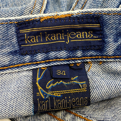 【中古品】【メンズ】 KARL KANI-JEANS カールカナイ ジーンズ WIDE DENIM PANTS ワイド デニム パンツ ズボン ボトムス 157-250805-ay-04-izu サイズ：34 カラー：ライトインディゴ 万代Net店