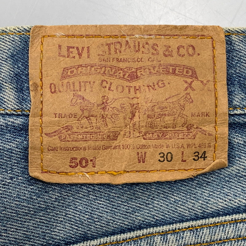 【中古品】【メンズ】 Levi's リーバイス 刻印520 SMALL-E 90S 501 DENIM PANTS 90年代 501 デニムパンツ ズボン ボトムス 157-250809-ma-18-izu サイズ：30×34 カラー：インディゴ 万代Net店