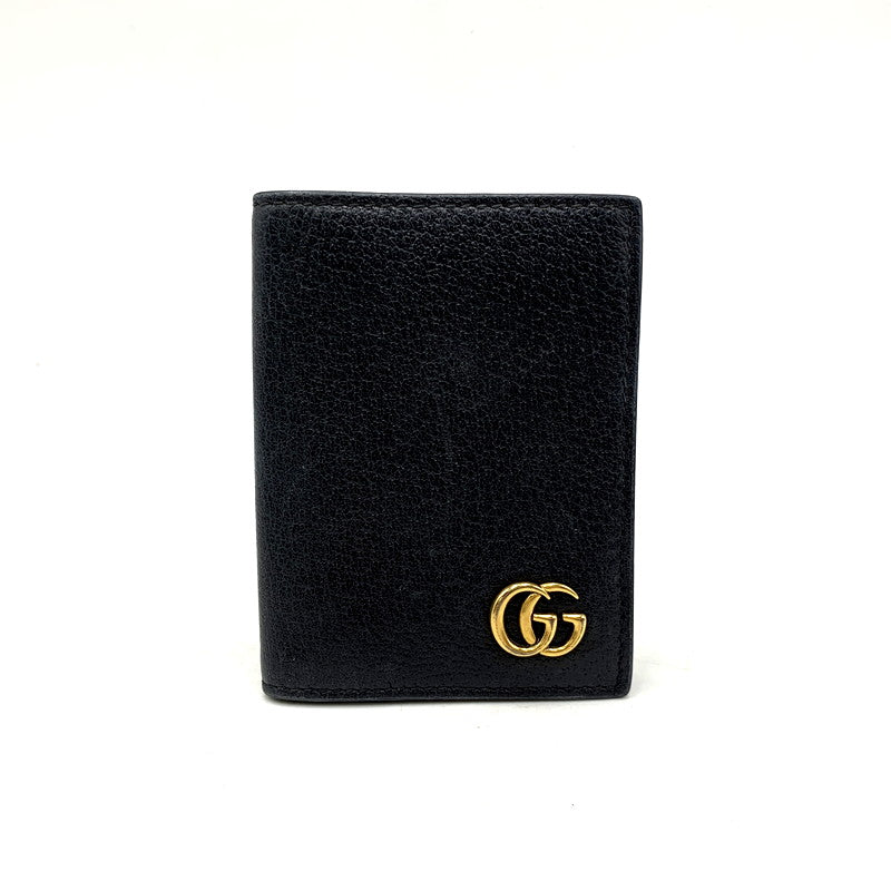 【中古品】GUCCI グッチ 428737 DOUBLE G LEATHER CARD CASE 財布 ダブル レザー カード ケース 181-250805-rk-08-izu カラー：ブラック 万代Net店