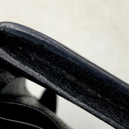 【中古品】GUCCI グッチ 428737 DOUBLE G LEATHER CARD CASE 財布 ダブル レザー カード ケース 181-250805-rk-08-izu カラー：ブラック 万代Net店