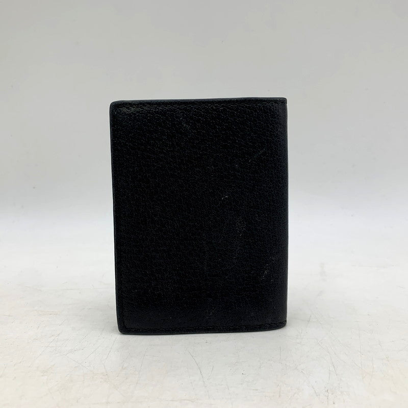 【中古品】GUCCI グッチ 428737 DOUBLE G LEATHER CARD CASE 財布 ダブル レザー カード ケース 181-250805-rk-08-izu カラー：ブラック 万代Net店