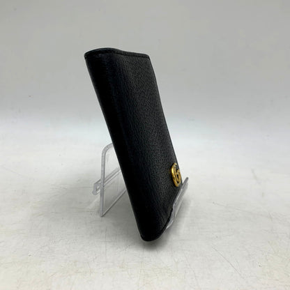 【中古品】GUCCI グッチ 428737 DOUBLE G LEATHER CARD CASE 財布 ダブル レザー カード ケース 181-250805-rk-08-izu カラー：ブラック 万代Net店
