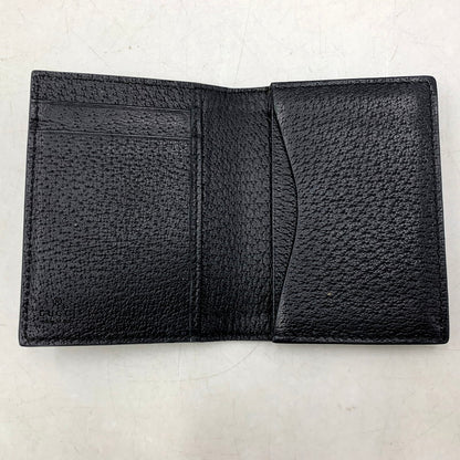 【中古品】GUCCI グッチ 428737 DOUBLE G LEATHER CARD CASE 財布 ダブル レザー カード ケース 181-250805-rk-08-izu カラー：ブラック 万代Net店
