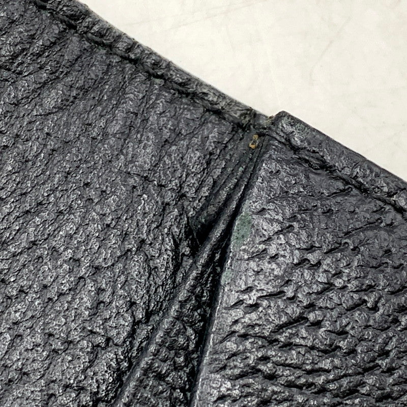 【中古品】GUCCI グッチ 428737 DOUBLE G LEATHER CARD CASE 財布 ダブル レザー カード ケース 181-250805-rk-08-izu カラー：ブラック 万代Net店