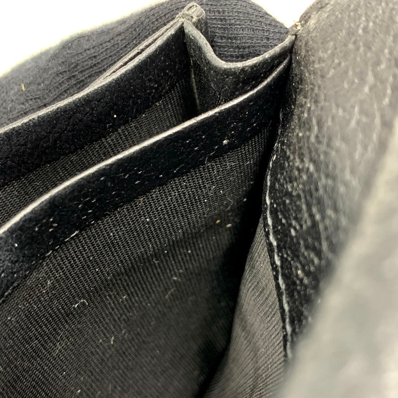 【中古品】GUCCI グッチ 428737 DOUBLE G LEATHER CARD CASE 財布 ダブル レザー カード ケース 181-250805-rk-08-izu カラー：ブラック 万代Net店