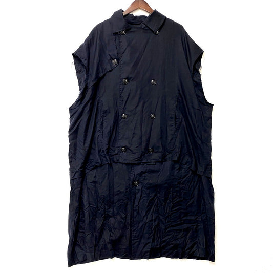 【中古品】【メンズ】 ENHARMONIC TAVERN エンハーモニック・タヴァーン LSD-BB1C1 22SS SLEEVELESS LAYERED COAT スリーブレスレイヤードコート アウター ノースリーブ 141-250811-ma-15-izu サイズ：48 カラー：NAVY 万代Net店