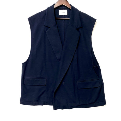【中古品】【メンズ】 NUTERM ニューターム 001TT-022S NO BUTTON VEST ノーボタンベスト トップス ノースリーブ 140-250811-ma-21-izu サイズ：M カラー：NAVY 万代Net店