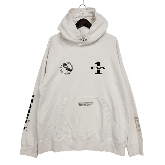 【現状渡し品】【メンズ】 LEGENDA レジェンダ ×EVANGELION エヴァンゲリオン LEC854 碇シンジ HOODED SWEATSHIRT フーデッド スウェットシャツ トップス パーカー 142-250811-ya-06-izu サイズ：M カラー：ホワイト 万代Net店