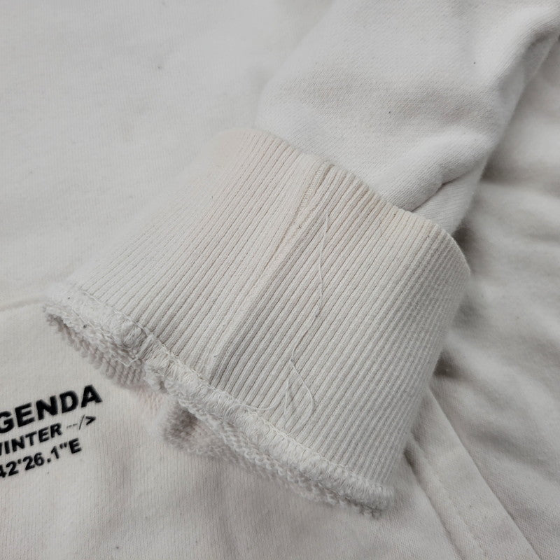 【現状渡し品】【メンズ】 LEGENDA レジェンダ ×EVANGELION エヴァンゲリオン LEC854 碇シンジ HOODED SWEATSHIRT フーデッド スウェットシャツ トップス パーカー 142-250811-ya-06-izu サイズ：M カラー：ホワイト 万代Net店