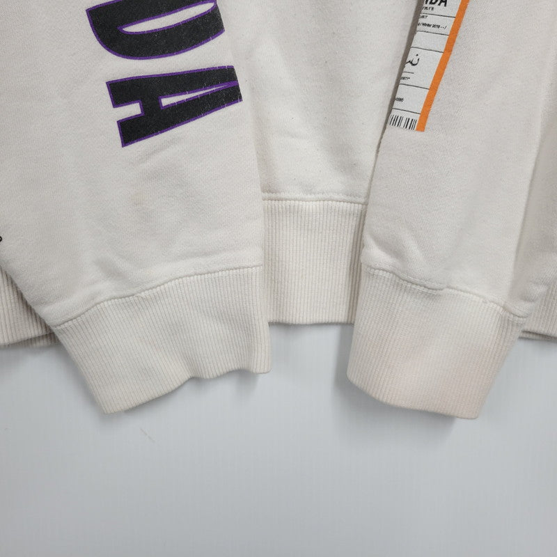 【現状渡し品】【メンズ】 LEGENDA レジェンダ ×EVANGELION エヴァンゲリオン LEC854 碇シンジ HOODED SWEATSHIRT フーデッド スウェットシャツ トップス パーカー 142-250811-ya-06-izu サイズ：M カラー：ホワイト 万代Net店