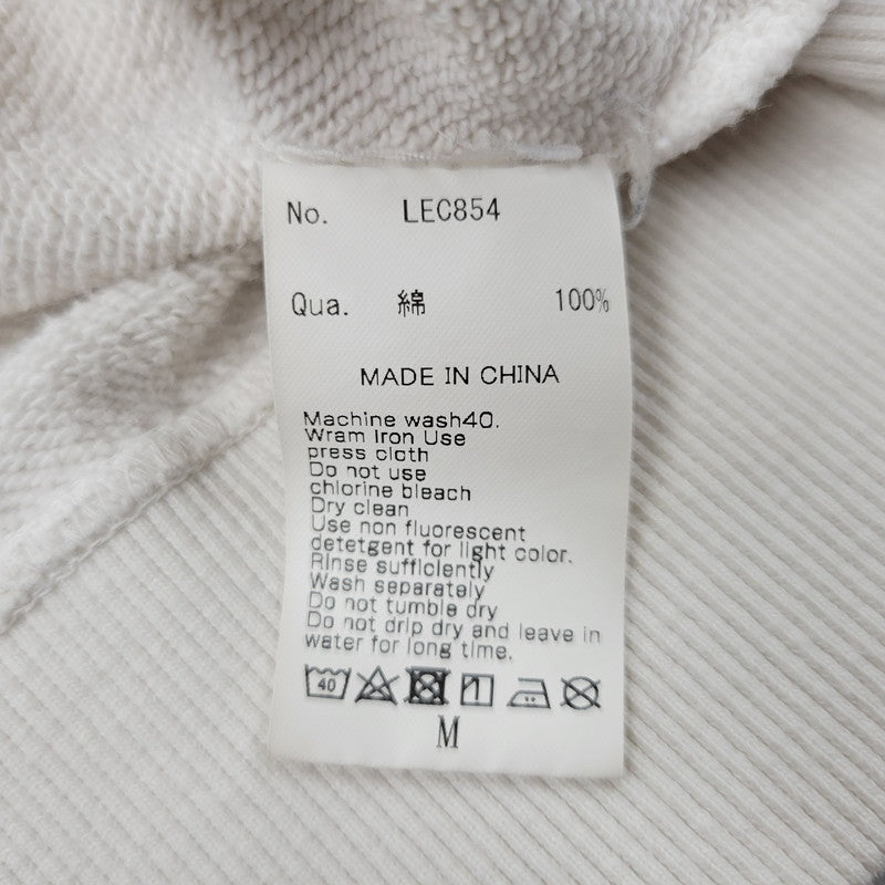 【現状渡し品】【メンズ】 LEGENDA レジェンダ ×EVANGELION エヴァンゲリオン LEC854 碇シンジ HOODED SWEATSHIRT フーデッド スウェットシャツ トップス パーカー 142-250811-ya-06-izu サイズ：M カラー：ホワイト 万代Net店