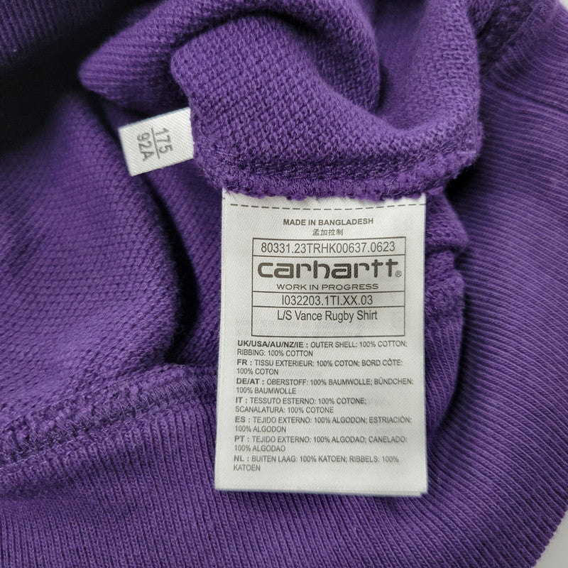 【中古品】【メンズ】 CARHARTT WIP カーハート ワークインプログレス I032203 L/S ロングスリーブ VANCE RUGBY SHIRT バンス ラグビー シャツ トップス 長袖 142-250811-ya-02-izu サイズ：M カラー：パープル 万代Net店