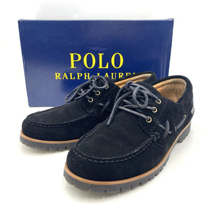【中古美品】【メンズ】 POLO RALPH LAUREN ポロ・ラルフローレン RANGER DECK-CS-BTS レンジャー デッキ シューズ 靴 164-250806-as-06-izu サイズ：27.5cm カラー：ブラック 万代Net店