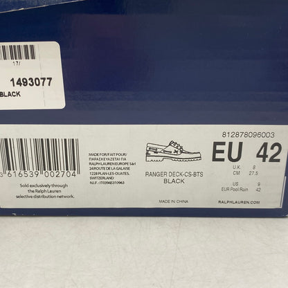 【中古美品】【メンズ】 POLO RALPH LAUREN ポロ・ラルフローレン RANGER DECK-CS-BTS レンジャー デッキ シューズ 靴 164-250806-as-06-izu サイズ：27.5cm カラー：ブラック 万代Net店