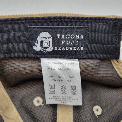 【中古品】【メンズ/レディース】 TACOMA FUJI RECORDS タコマフジレコード INDEPENDENT LABEL CAP 22AW-TACOMA-04 キャップ 帽子 185-250811-as-42-izu サイズ：57～59cm カラー：ベージュ 万代Net店
