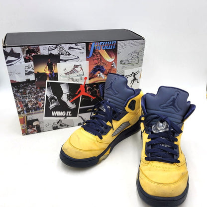【中古品】【メンズ】 NIKE ナイキ CQ9541-704 AIR JORDAN 5 エアジョーダン 5 靴 スニーカー シューズ 160-250808-ma-01-izu サイズ：27.5cm カラー：MICHIGAN 万代Net店