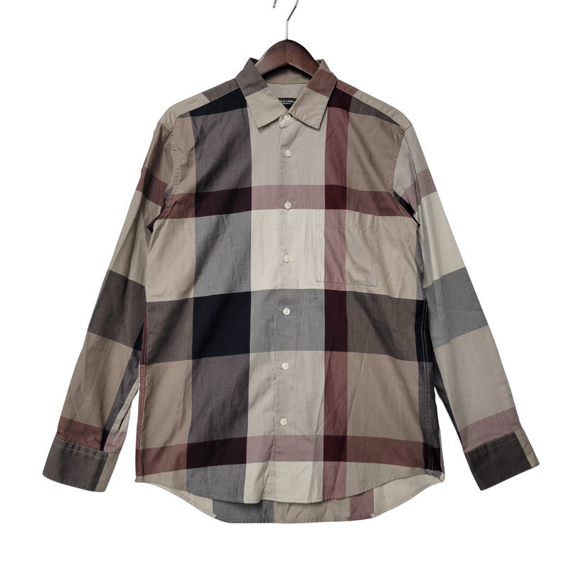 【中古品】【メンズ】 BLACK LABELCRESTBRIDGE ブラックレーベル・クレストブリッジ 51M05-805-46 CB CHECK LS SHIRT 長袖 シャツ トップス チェック 141-250809-rk-07-izu サイズ：M カラー：マルチ 万代Net店