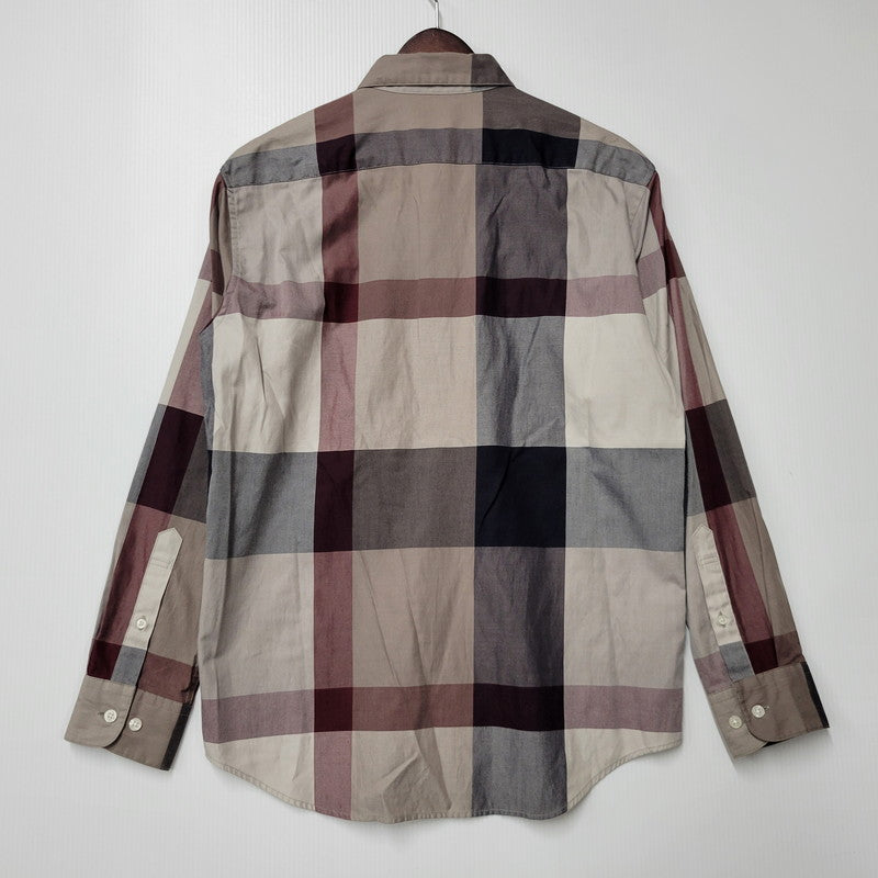 【中古品】【メンズ】 BLACK LABELCRESTBRIDGE ブラックレーベル・クレストブリッジ 51M05-805-46 CB CHECK LS SHIRT 長袖 シャツ トップス チェック 141-250809-rk-07-izu サイズ：M カラー：マルチ 万代Net店