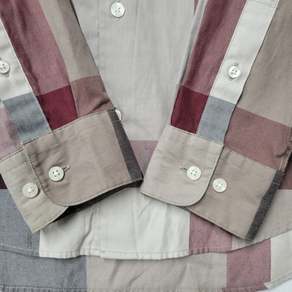 【中古品】【メンズ】 BLACK LABELCRESTBRIDGE ブラックレーベル・クレストブリッジ 51M05-805-46 CB CHECK LS SHIRT 長袖 シャツ トップス チェック 141-250809-rk-07-izu サイズ：M カラー：マルチ 万代Net店