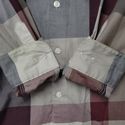 【中古品】【メンズ】 BLACK LABELCRESTBRIDGE ブラックレーベル・クレストブリッジ 51M05-805-46 CB CHECK LS SHIRT 長袖 シャツ トップス チェック 141-250809-rk-07-izu サイズ：M カラー：マルチ 万代Net店