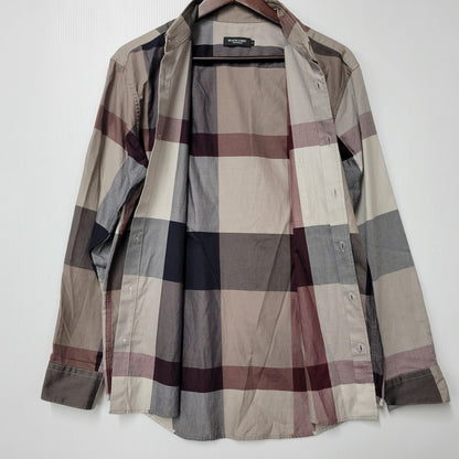 【中古品】【メンズ】 BLACK LABELCRESTBRIDGE ブラックレーベル・クレストブリッジ 51M05-805-46 CB CHECK LS SHIRT 長袖 シャツ トップス チェック 141-250809-rk-07-izu サイズ：M カラー：マルチ 万代Net店