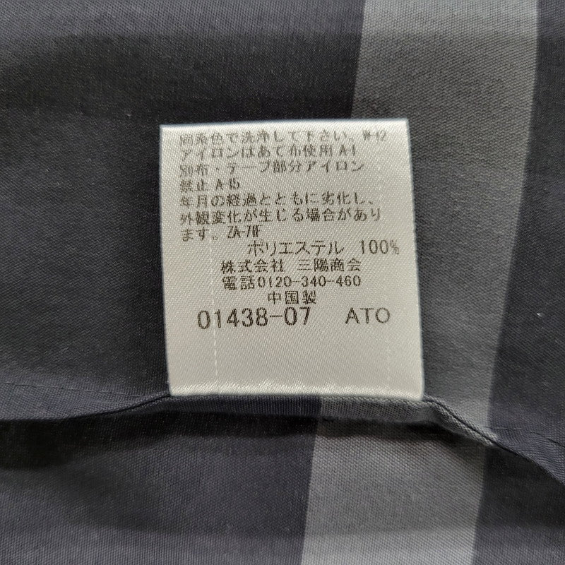 【中古品】【メンズ】 BLACK LABELCRESTBRIDGE ブラックレーベル・クレストブリッジ 51M12-712-09 OPEN COLLAR CHECK SS SHIRT オープン カラーシャツ チェック 半袖 トップス 141-250809-rk-06-izu サイズ：M カラー：ブラック×グレー 万代Net店