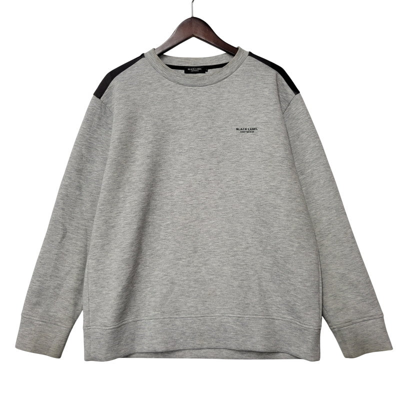 【中古品】【メンズ】 BLACK LABELCRESTBRIDGE ブラックレーベル・クレストブリッジ 51P61-771-04 SWEATSHIRT スウェット シャツ トップス 長袖 トレーナー 141-250809-rk-03-izu サイズ：L カラー：グレー 万代Net店