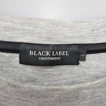 【中古品】【メンズ】 BLACK LABELCRESTBRIDGE ブラックレーベル・クレストブリッジ 51P61-771-04 SWEATSHIRT スウェット シャツ トップス 長袖 トレーナー 141-250809-rk-03-izu サイズ：L カラー：グレー 万代Net店