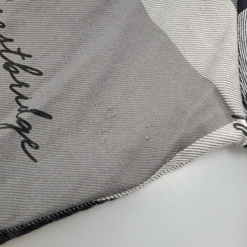 【中古品】【メンズ】 BLACK LABELCRESTBRIDGE ブラックレーベル・クレストブリッジ 51M15-813-08 ビッグスケール チェック シャツ トップス 長袖 オーバーサイズ 141-250809-rk-02-izu サイズ：M カラー：グレー×ブラック 万代Net店