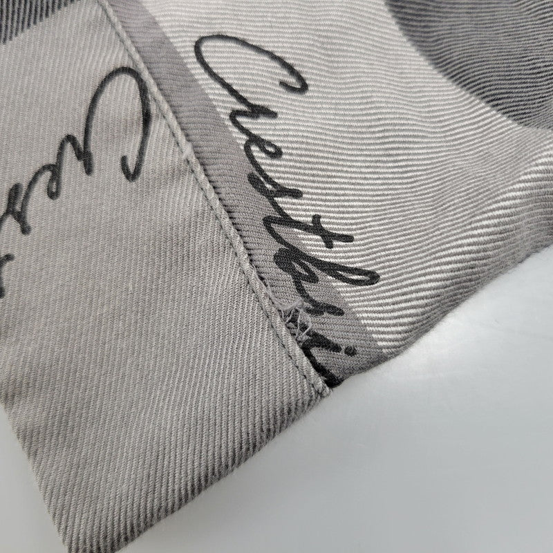 【中古品】【メンズ】 BLACK LABELCRESTBRIDGE ブラックレーベル・クレストブリッジ 51M15-813-08 ビッグスケール チェック シャツ トップス 長袖 オーバーサイズ 141-250809-rk-02-izu サイズ：M カラー：グレー×ブラック 万代Net店