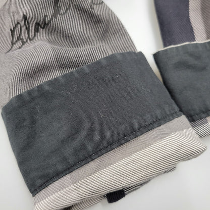 【中古品】【メンズ】 BLACK LABELCRESTBRIDGE ブラックレーベル・クレストブリッジ 51M15-813-08 ビッグスケール チェック シャツ トップス 長袖 オーバーサイズ 141-250809-rk-02-izu サイズ：M カラー：グレー×ブラック 万代Net店