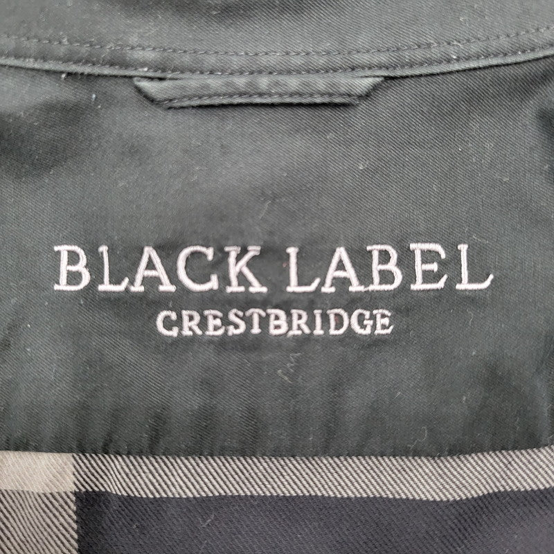 【中古品】【メンズ】 BLACK LABELCRESTBRIDGE ブラックレーベル・クレストブリッジ 51M15-813-08 ビッグスケール チェック シャツ トップス 長袖 オーバーサイズ 141-250809-rk-02-izu サイズ：M カラー：グレー×ブラック 万代Net店